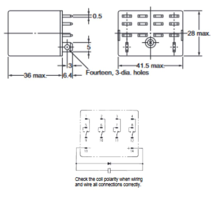 RELAY DC 48V 6128